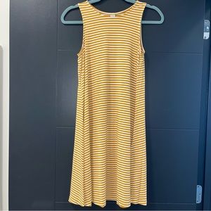 Old Navy Yellow Stripe Dress